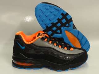 Nike Air Max 95 Black Blue Orange Sneakers GS Kids Sz 3.5  