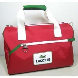  Lacoste Small Roll Bag Duffle Bag (Poppy Red) Everything 