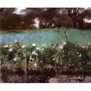   Sargent   24 x 20 inches   Landscape with Rose Trellis