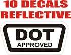 Reflective DOT D.O.T. Approved Helmet Decal Sticker