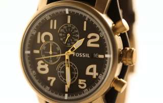 Fossil Vintaged Bronze Black Dial Watch DE5008 NEW  