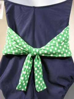 New Tommy Hilfiger One Piece Swimsuit Blue Green 10 NWT  