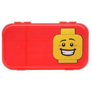 IRIS LEGO Minifigure and Brick Storage Case, Red