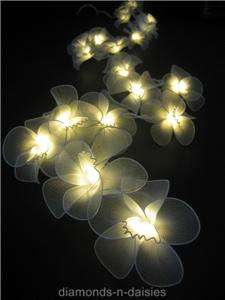 WHITE ORCHID FLOWER LED STRING FAIRY LIGHTS   Christmas  