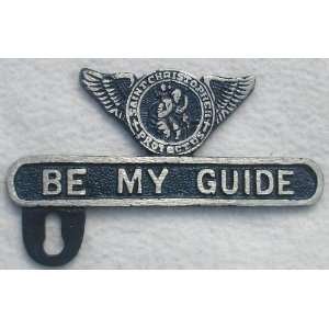 Saint St Christopher Be My Guide License Plate Topper Automotive