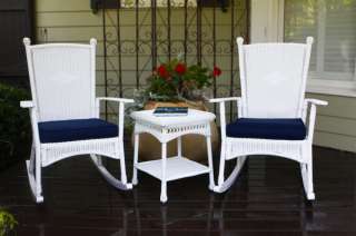 TORTUGA OUTDOOR CLASSIC ROCKING CHAIR SET WHITE COLOR  