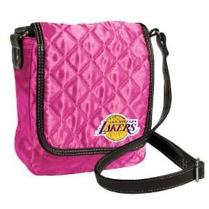  NBA Los Angeles Lakers Pink Quilted Purse Sports 