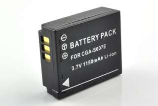CGA S007 Battery for Panasonic Lumix DMW BCD10 DMC TZ5  