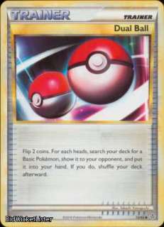4x HSUN # 72 Dual Ball PARALLEL (Reverse) FOIL Pokemon Card HS 