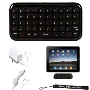  External Bluetooth Typing Keyboard with Soft Rubber Keys for Apple 