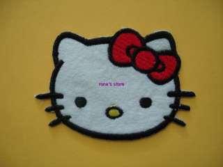 This is an order for 1 piece of Hello Kitty iron on / sew on patch.