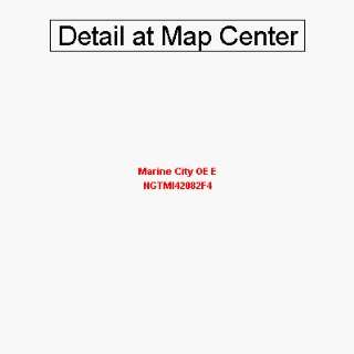 USGS Topographic Quadrangle Map   Marine City OE E, Michigan (Folded 
