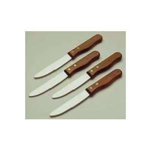  4 piece Deluxe Stainless Steel Steakhouse Knife Set with 