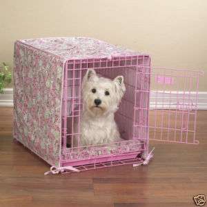 ProSelect 2 Pc Dog Pet Crate Cover & Bed Set PINK MED  