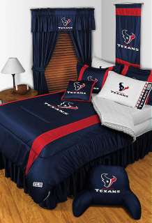 HOUSTON TEXANS Comforter Sham Bedskirt Pillowcase Set  