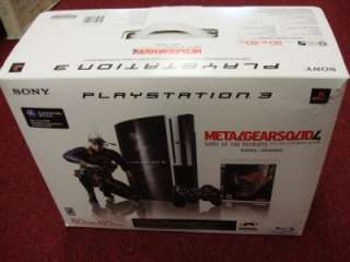 NEW Sony PlayStation 3 Metal Gear Solid 4 Guns of the Patriots 80 GB 