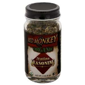 Red Monkey Organic Italian Seasoning, 0.3 Ounce Bottles (Pack of 6 