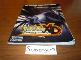 Pokemon XD Gale of Darkness Strategy Guide Gamecube GC  