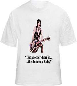 Joan Jett T shirt Pop Art Live Guitar Rock & Roll Tee  