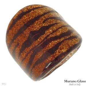 Murano Glass Made In Italy Attractive Brand New Ring Beautifully 