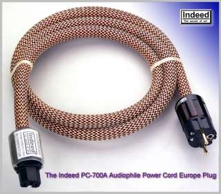 Audiophile Power Cable Cord Indeed PC 700A Europe Plug  