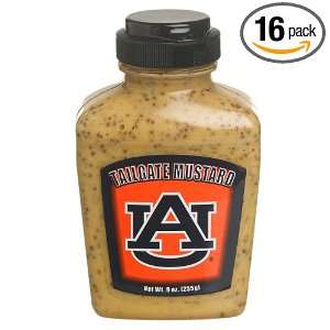 Tailgate Mustard Auburn University, 9 Ounce Jars (Pack of 16)  