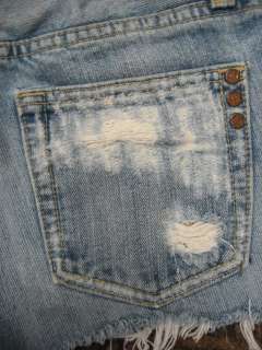 Miss Me Maternity Jeans Distressed Rigid Maui Cut Off Shorts Size 26 