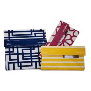 com Lunchskins Sandwich Bag (in Navy Blue Circuit) and Two Snack Bags 