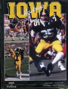 Hawkeye Football Homecoming Program, Oct., 24, 1987    