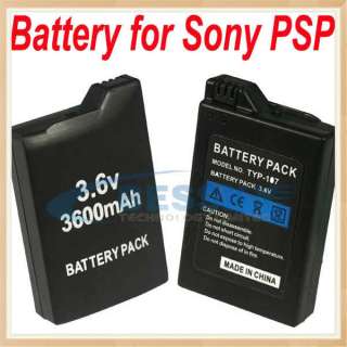 Replacement Battery 3600mAh For Sony PSP 2000 SLIM/3000  