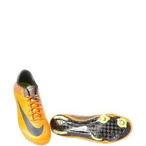 Nike Mens Soccer Cleats VAPOR SUPERFLY III FG Orange/Metallic Hematite 