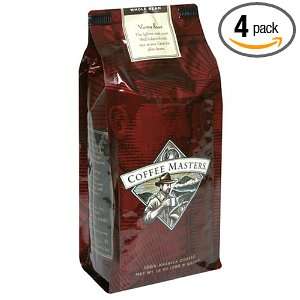   Coffee, Vienna Roast, Whole Bean, 12 Ounce Valve Bag, (Pack of 4