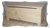 Toy Chest Quilt Storage flat top Unfinished PINE WOOD LID SUPPORT 
