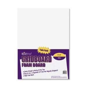  Geographics Grid Foam Board,30 x 20   White Office 