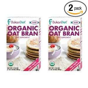 Dukan Diet Organic Oat Bran   2 Pack   17.6 oz. box  