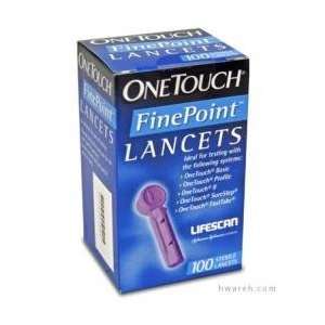  OneTouch FinePoint Diabetic Lancets   100 Lancets (Retail 
