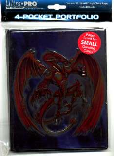 Spiral Dragon Embossed 4 Pocket Binder Portfolio For Yugioh Sized 