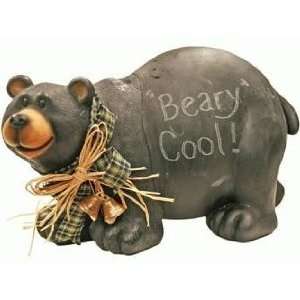  Cute Write On Black Bear Statue Chalk Black Board With 