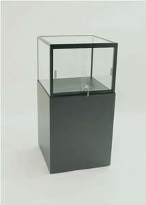   Square Glass Pedestal Tecno Display Economy Show Case SFL903  