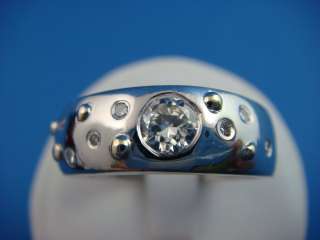 STUNNING UNISEX DIAMOND BAND RING VS CLARITY OLD MINE DIAMONDS 10.5 