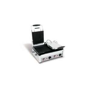 Eurodib Double Panini Grill, Left Side Flat, Right Side Ribbed  