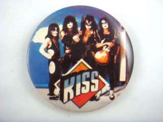   KISS Pinback Button Badge Rock & Roll UK Concert Pinback  