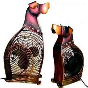  Deco Breeze Dog Figurine Fan   Small Appliances