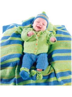 Baby Afghans Hats Rompers Booties Crochet Patterns BOOK  