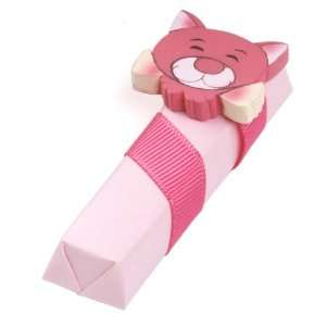 Hot Pink Cat   Finger Shaped   Decorated Chocolate Baby Souvenirs 
