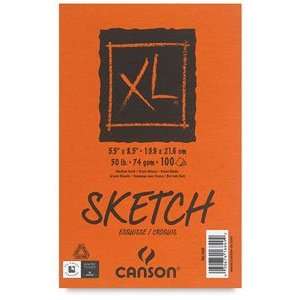  Canson XL Pads   5frac12; times; 8frac12;, Sketch Pad, 100 