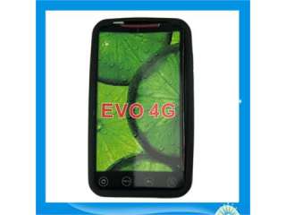 Silicone Silicon Case For HTC EVO 4G Purple Black 9524  