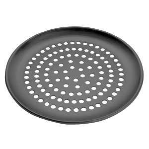   15 SuperPerforated Coupe Pizza Pan   Hard Coat Anodized Aluminum