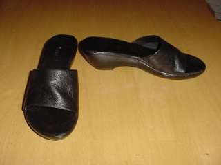 VaneliBingLadies Beautiful Calf Leather Slide Sandals  