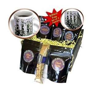 White Picket Garden Fence with Daisies and Vines   Coffee Gift Baskets 